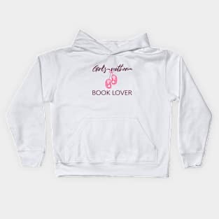 Girl Mother Book Lover Kids Hoodie